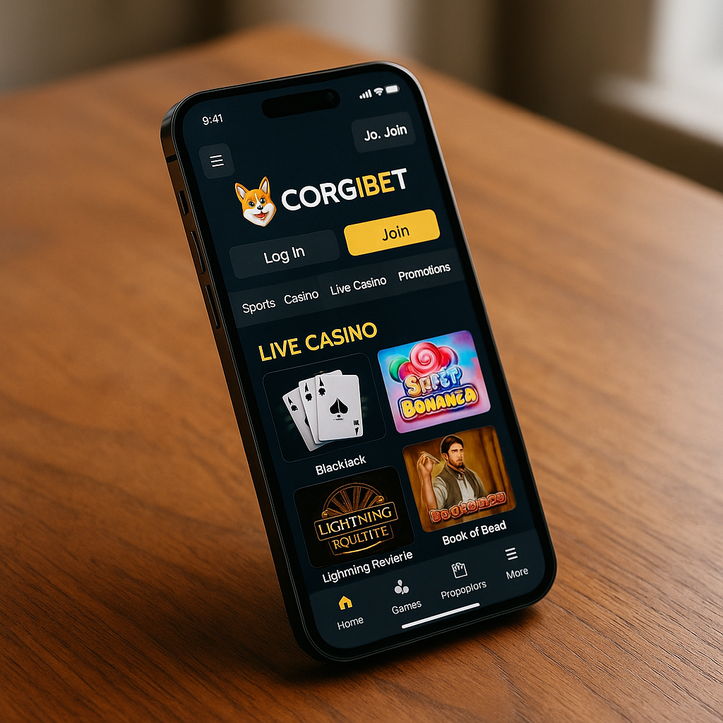 Corgibet - Mobile Casino - Responsive Gaming Experience